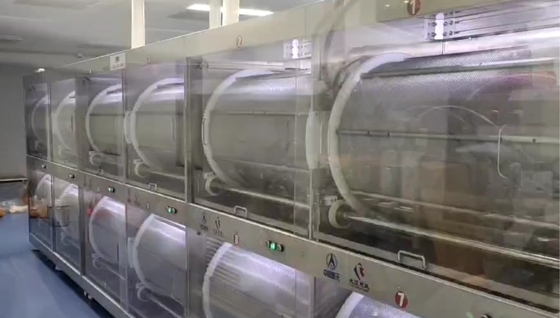 Asciugatrice di capsule morbide da 50 kg con schermo touch PLC e motori a gabbia da 200W